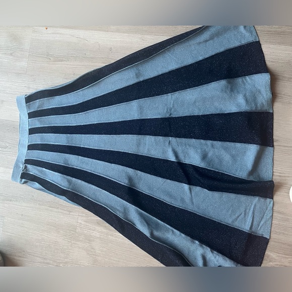 Sandro midi/maxi skirt blue shimmer - Picture 3 of 3